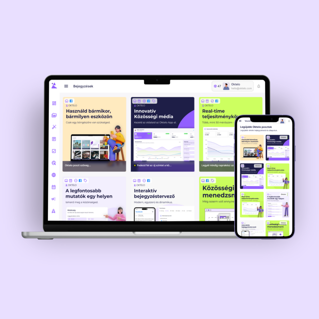 Oktelo közössési média app